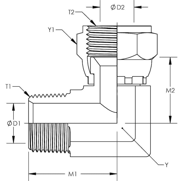 Male Pipe To Female JIC Swivel 90° Elbow